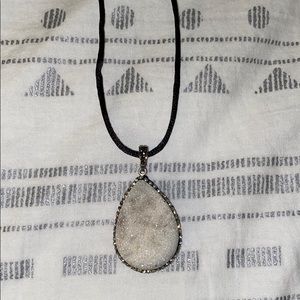 white stone necklace🌛